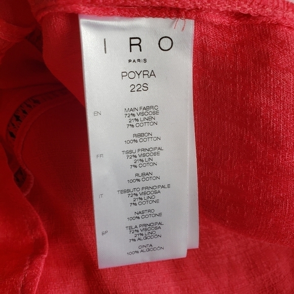 IRO Paris Poyra Puff-Sleeves Shirt, Size 38 (M/6) - Picture 10 of 10